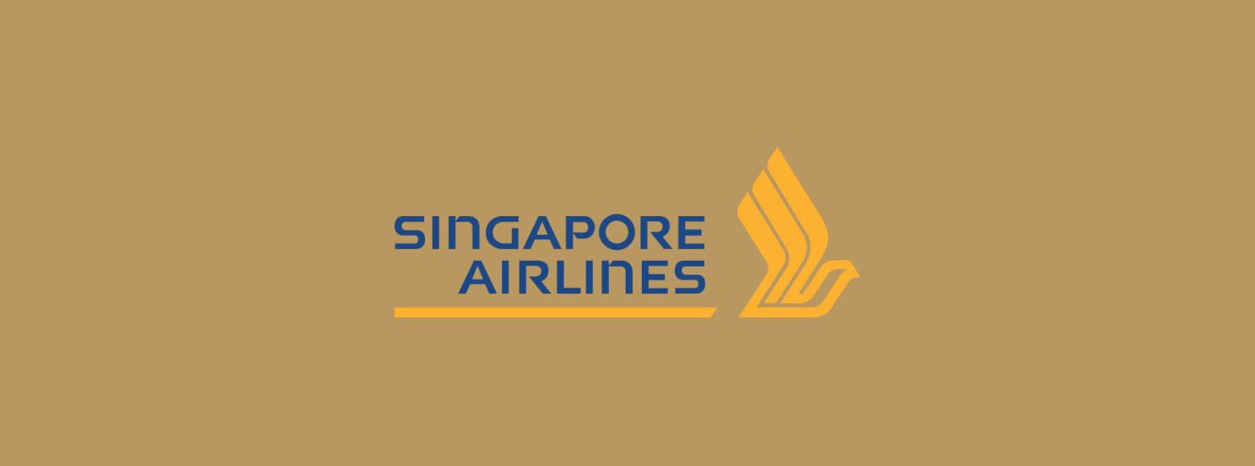 Singapore Airlines official logo on signature gold